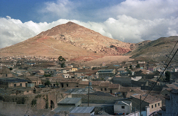 La mine d'argent et d'étain du Cerro Rico en 1979, Potosi, Bolivie