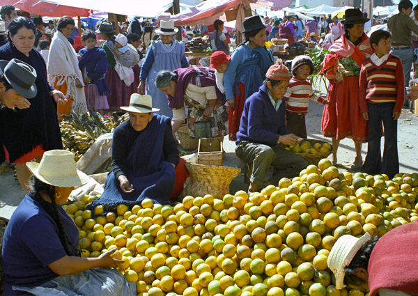 Marché de Gualaceo, Equateur