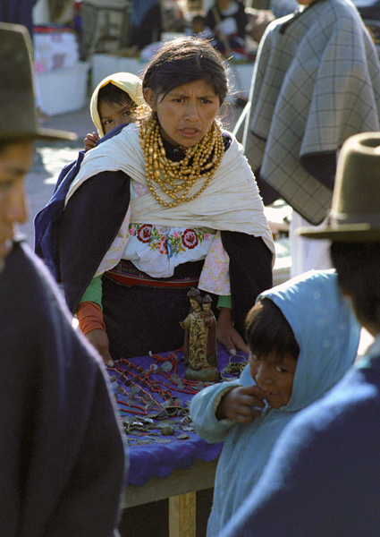 Bijoutire, march de Otavalo, Equateur