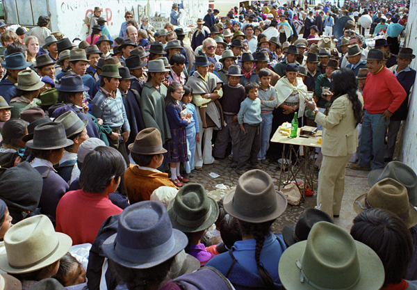 Charlatan, march de Otavalo, Equateur