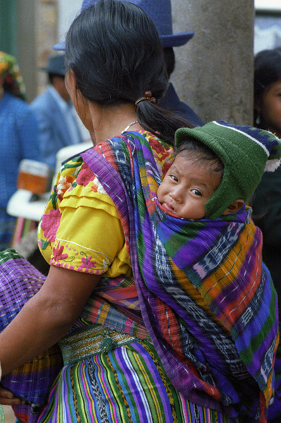 Indienne et enfant, Momostenango, Guatemala