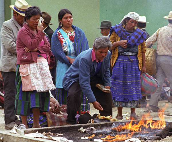 Rites animistes, Momostenango, Guatemala