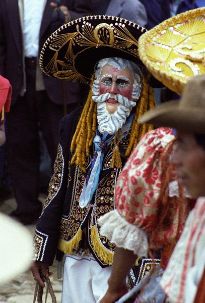 Homme masqué, fête à Momostenango, Guatemala