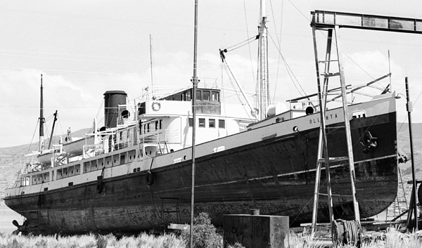 Le vapeur Ollanta  Puno, lac Titicaca, 1979