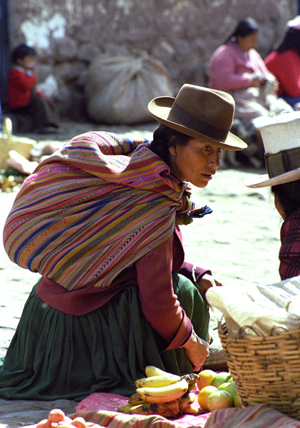 Indienne au march de Cuzco, Prou