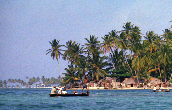 Retour de pche, les San Blas, Panama, 1972