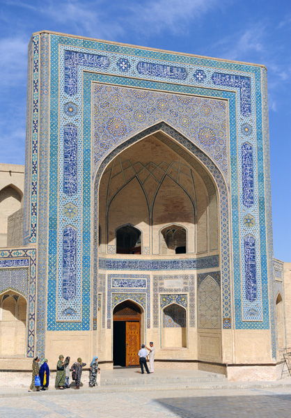 Entrée de la mosquée Kalyan, Boukhara, Ouzbékistan