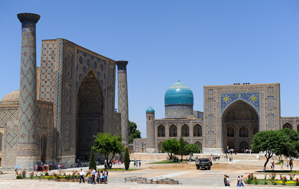 Place du Registan, Samarkand, Ouzbékistan