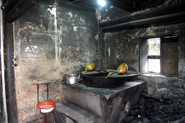 Cuisine, monastre de Kumbum, Qinghai, Chine