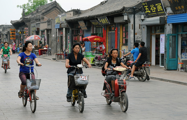 Rue de Pingayo, province du Shanxi, Chine