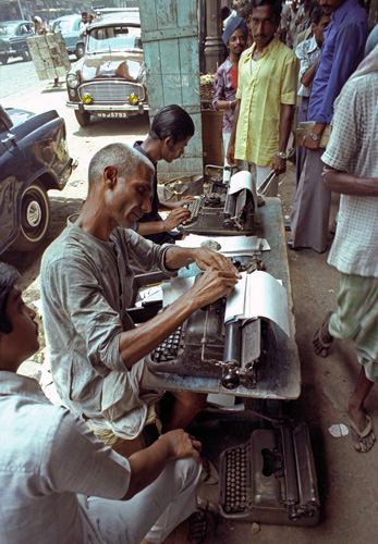 Ecrivains publiques, Calcutta, Inde
