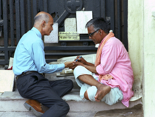 Chiromancien, Calcutta, Inde