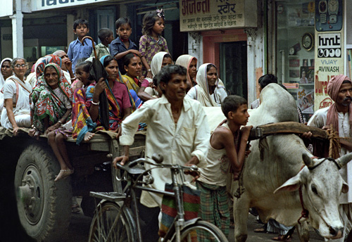 Rue  Fatehpur Sikri, Inde