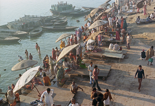 Bords du Gange, Varanasi, Inde