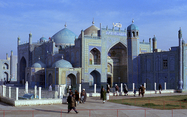 La grande mosquée bleue de Mazar-i-Sharif, Afghanistan