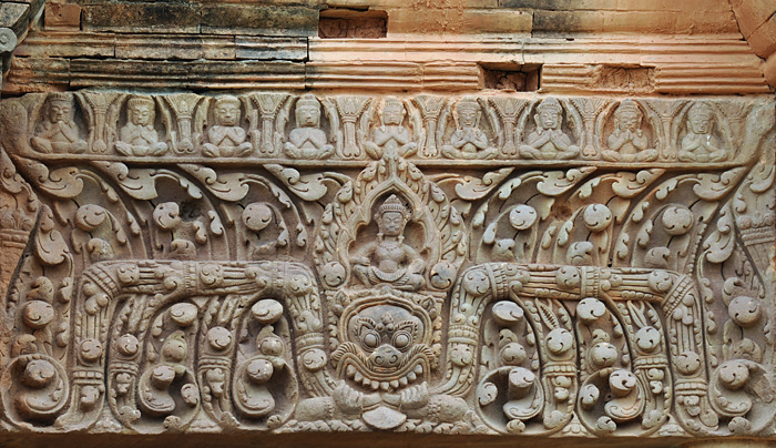 Portique, ancien sanctuaire khmer de Muang Tam, Thalande