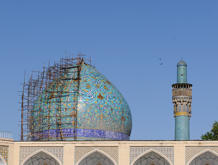 Dme de la madrasa Chahar Bagh, Ispahan, Iran