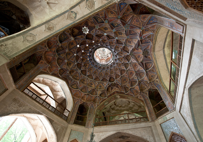 Dôme du palais Hasht Behesht, Ispahan, Iran