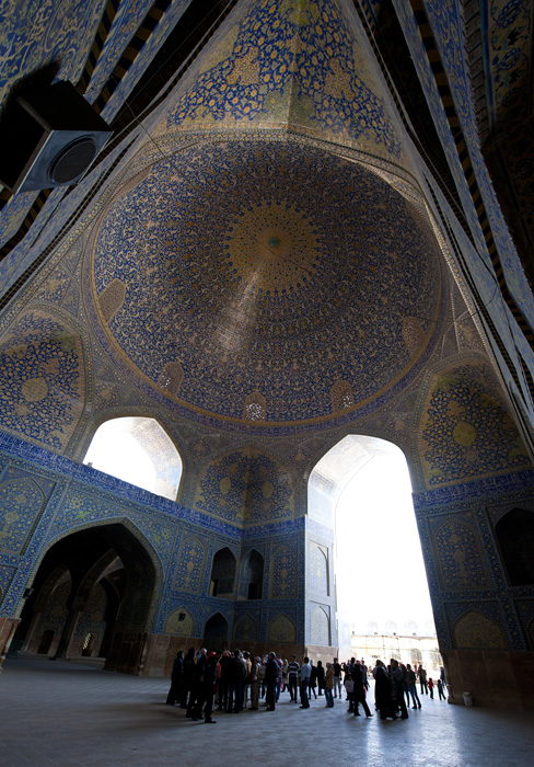 Intérieur, mosquée Masjed-e Imam, Ispahan, Iran