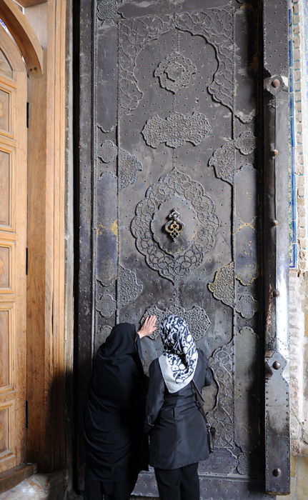 Porte, mosquée Masjed-e Imam, Ispahan, Iran