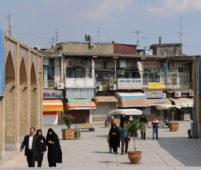 Quartier aux environs de la Grande Mosque, Ispahan, Iran