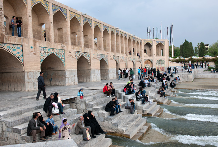 Le pont Khaju, Ispahan, Iran