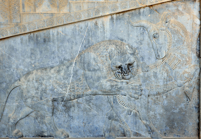 Bas-relief, Persepolis, Iran