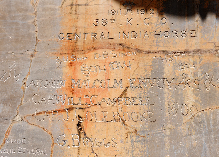 Anciens grafitti Central India Horse, Persepolis, Iran