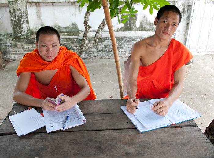 Jeunes moines, Luang Prabang, Laos