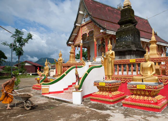 Temple bouddhiste de Vang Vieng, Laos