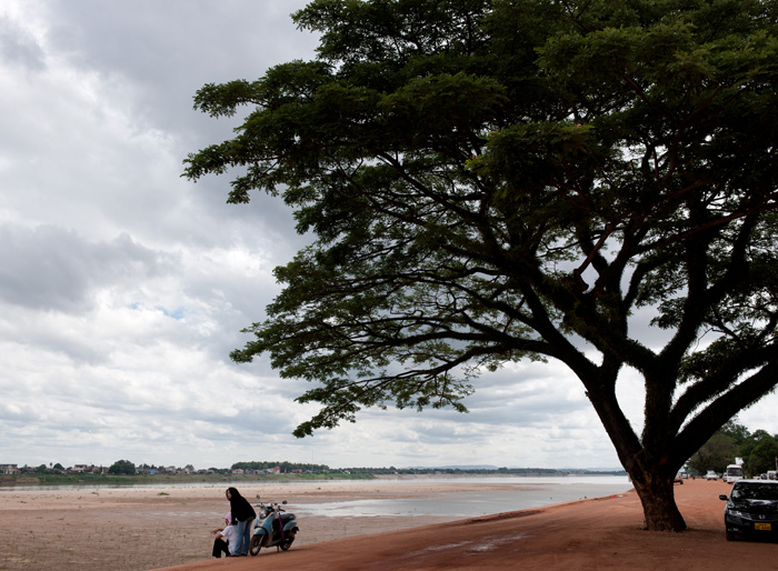 Bords du Mekong, Vientiane, Laos