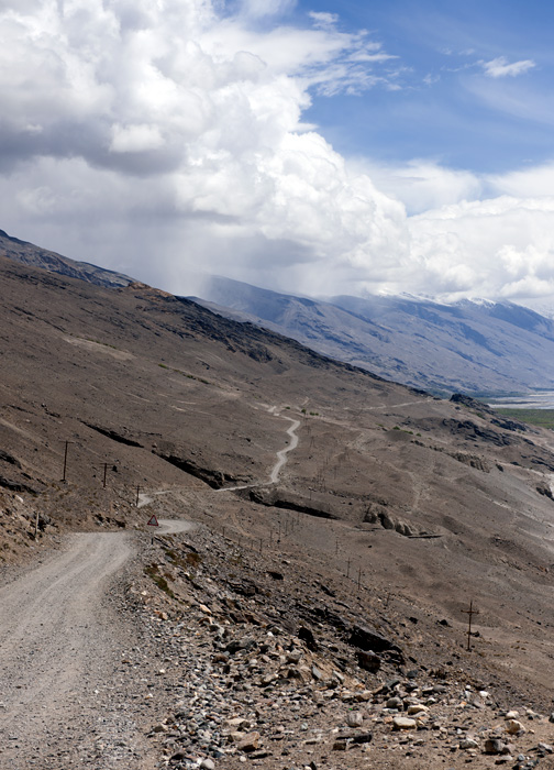 La route pour Langar, le long du Corridor du Wakhan, Tadjikistan