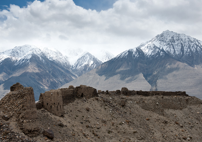 Ruines de la forteresse Kaakha-Kala (ou Yamchun), Corridor du Wakhan, Tadjikistan
