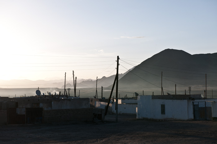 Lever du jour sur Murghab, Tadjikistan