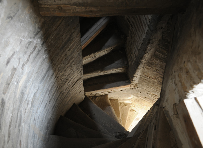 Escaliers, madrasa Abdullah Khan, Boukhara, Ouzbkistan