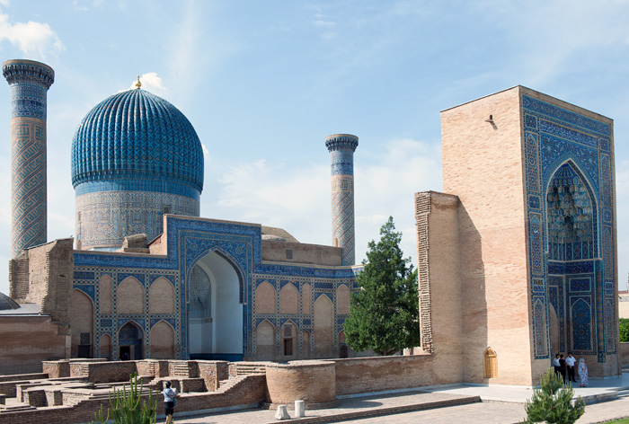 Le mausolée Gour Emir ou tombeau de Tamerlan, Samarkand, Ouzbékistan