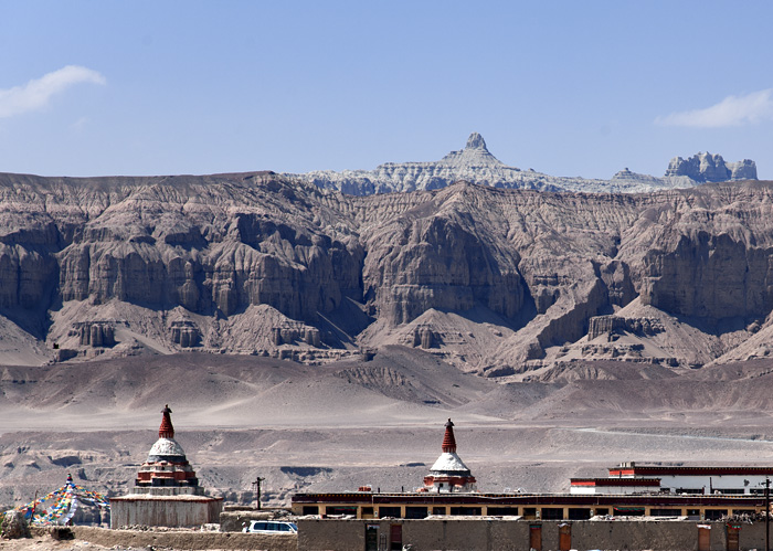 Paysages, monastère de Tholing, Tibet, Chine