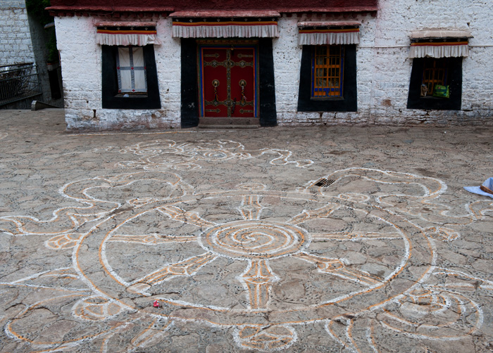 Mandala, monastère de Sera, Lhassa, Tibet, Chine