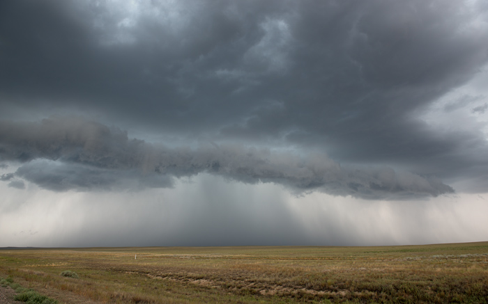Tempête dans le Kazakhstan oriental,