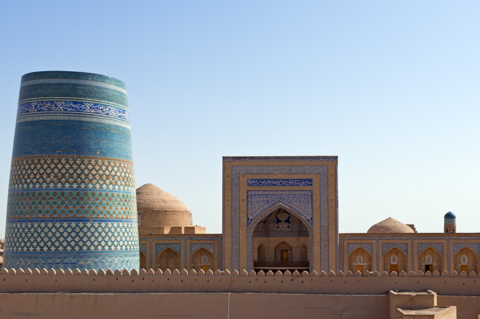 Le minaret Kalta Minor et la madrassa Mohamed Amin Khan, Itchan Kala, Khiva, Ouzbékistan