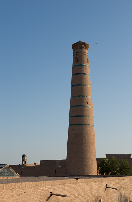 Le minaret de la mosquée de Juma, Itchan Kala, Khiva, Ouzbékistan