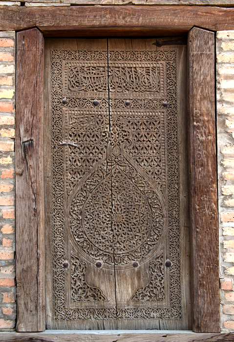 Porte, Mausole Pahlavan Mahmud, Itchan Kala, Khiva, Ouzbkistan