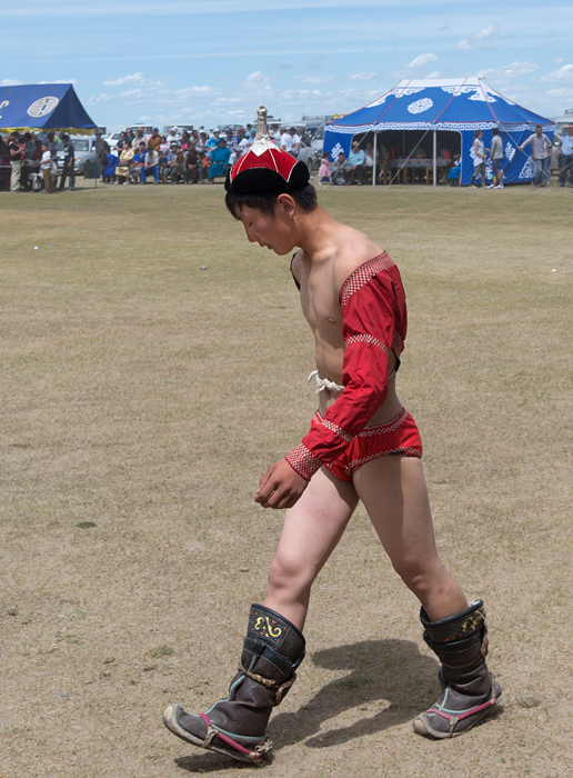 Lutte mongole au Naadam, Kharkhorin, Mongolie