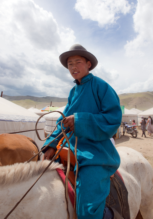 Jeune cavalier, Kharkhorin, Mongolie
