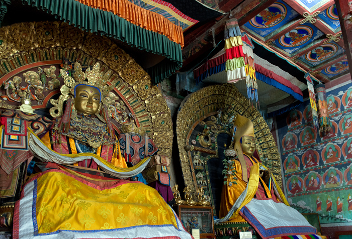 Intérieur, monastère bouddhique Erdene Zuu, Kharkhorin, Mongolie