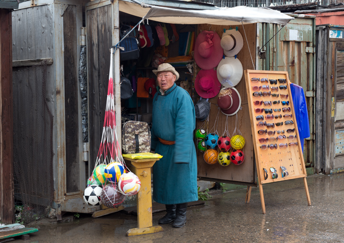 Le march central, Kharkhorin, Mongolie