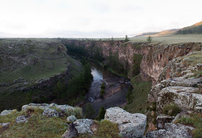 Les gorges de la rivire Chuluut gol, Mongolie centrale