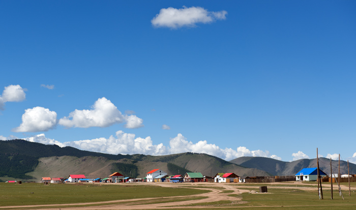 Le village de Tariat, Mongolie