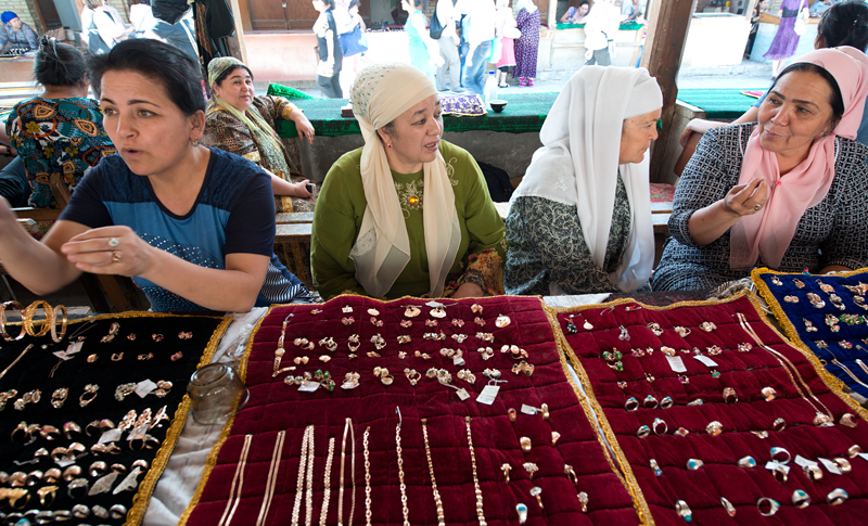Marché des bijoux, Boukhara, Ouzbékistan