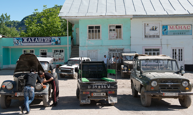 Le village de Arslanbob, Kirghizistan